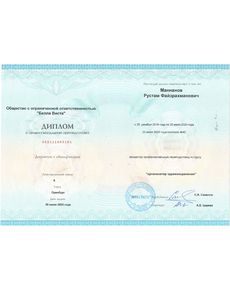 Маннанов Рустам Файзрахманович - дипломы и сертификаты